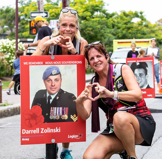 The Royal Canadian Legion’s red poppy is in full bloom at this year’s Canada Army Run: Virtual