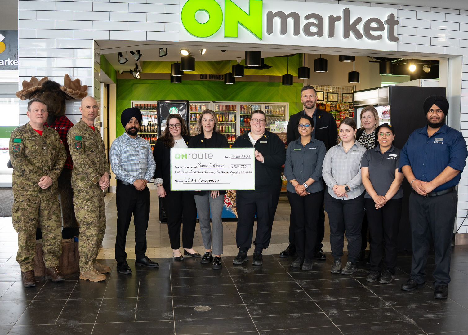 Gratitude in Action: ONroute Raises over $169,000 to support military families in Ontario Image