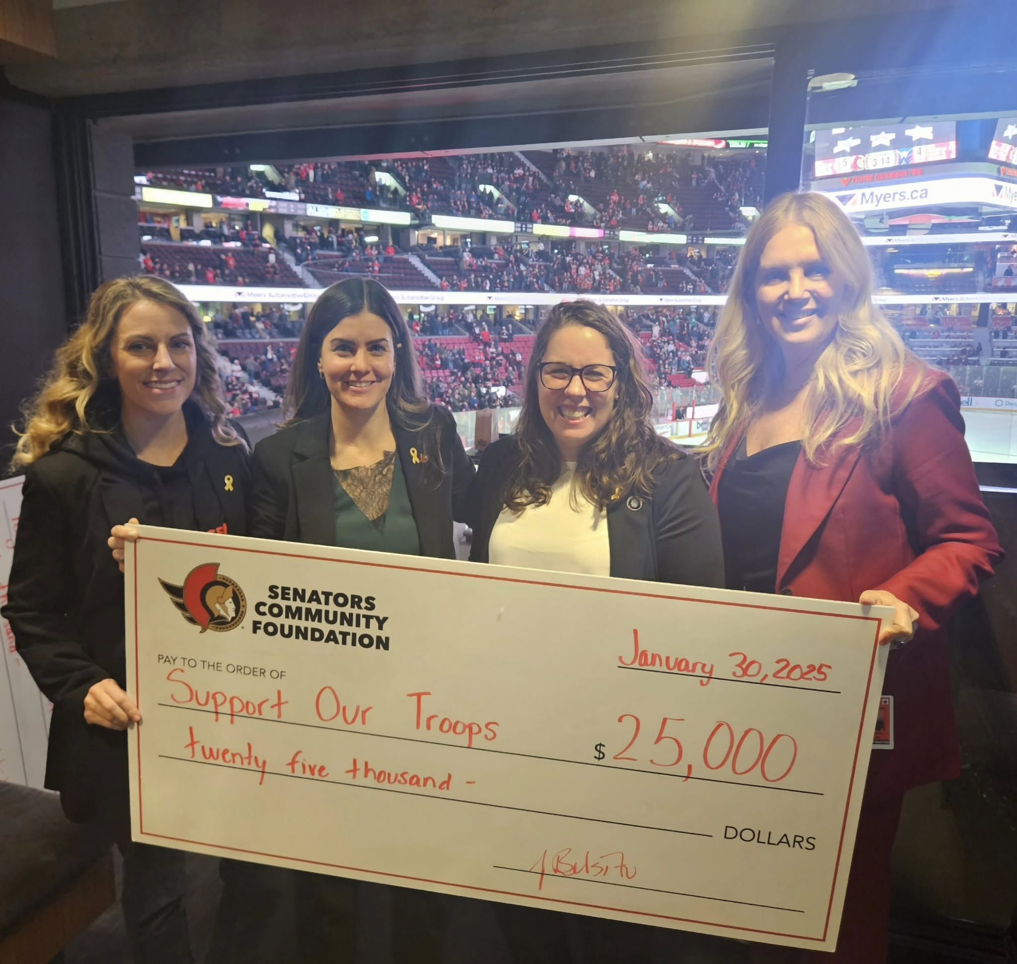 Senators Honor Military Families at the 21st Annual Armed Forces Appreciation Game Image